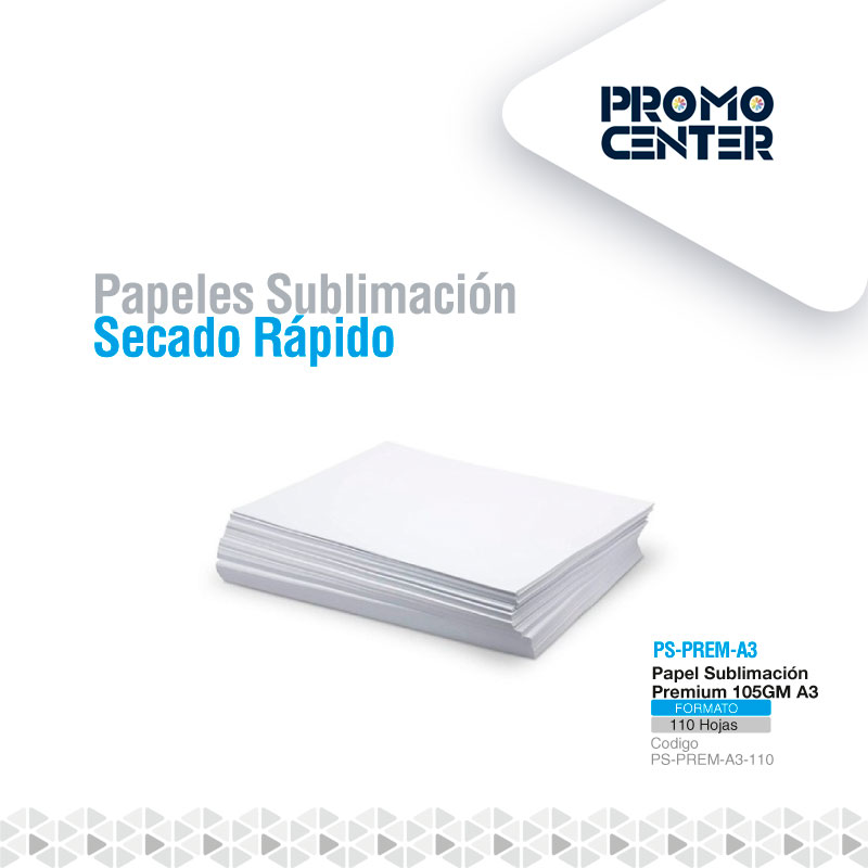 papel sublimación premium a3 promocenter.cl