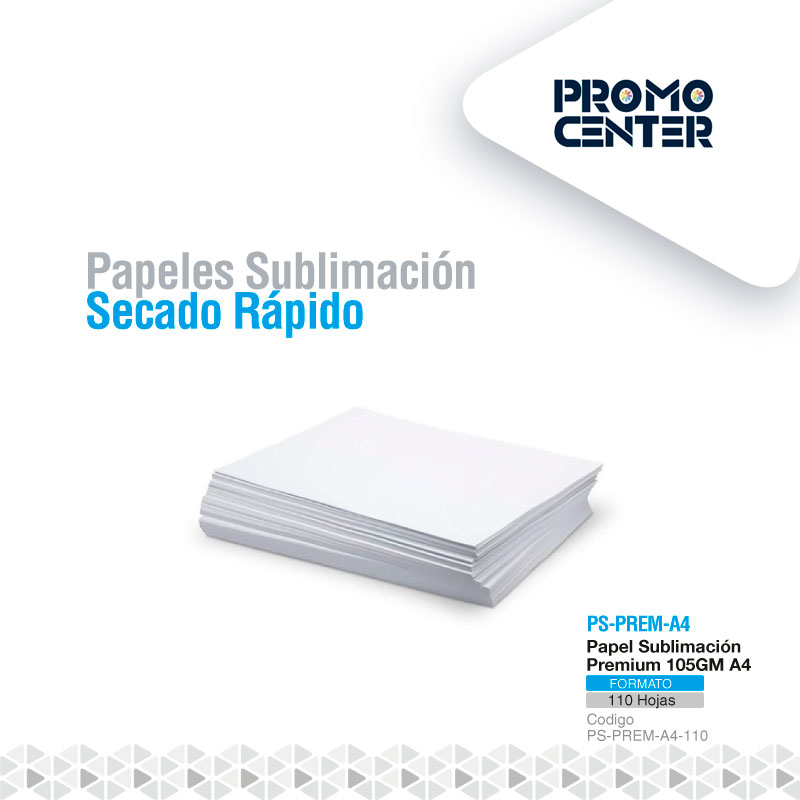 papel sublimación premium a4 promocenter.cl