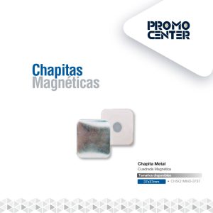 CHAPA METAL CUADRADA MAGNETICA ND 37x37MM