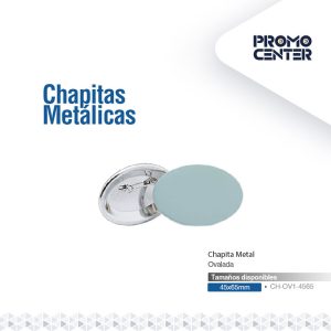 CHAPA METAL OVALADA MAGNETICA ND 45X65MM