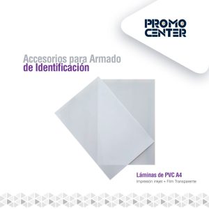 CREDENCIAL PVC BLANCA IMPRIMIR INKJET AMBOS LADOS ESPESOR 0.15+0.46+0.15 TAMAÑO 200x300MM RESMA 50 HOJAS FILM TRANSPARENTE 100 HOJAS