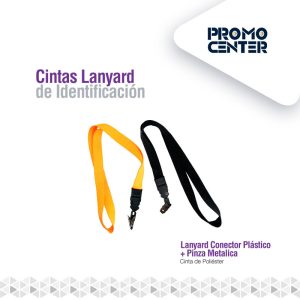 LANYARD 20MM CONECTOR PLÁSTICO PINZA METALICA