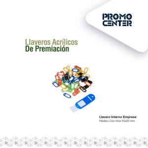 LLAVERO INTERNO PARA EMPRESAS PLÁSTICO CON VISOR