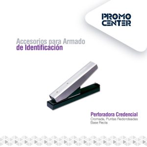 PERFORADORA CREDENCIALES PUNTAS RODONDEADAS