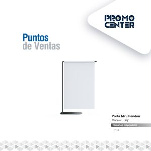 PORTA MINI PENDON MODELO L BAJO PB4