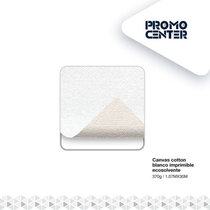 TELA CANVAS COTTON BLANCO ECOSOLVENTE - Imagen 2