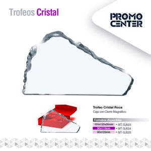 TROFEO CRISTAL ROCA PEQUEÑO 80X125MM